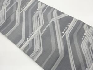 幾何学模様織出し名古屋帯